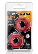 Load image into Gallery viewer, Stay Hard Nutz Cock Ring - Red
