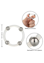 Load image into Gallery viewer, Steel Beaded Silicone Cock Ring

