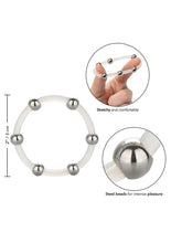 Load image into Gallery viewer, Steel Beaded Silicone Cock Ring
