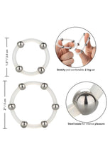 Load image into Gallery viewer, Steel Beaded Silicone Ring
