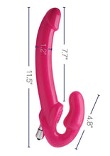 Load image into Gallery viewer, Strap U 7x Revolver Slim Vibrating Strapless Strap-On Dildo
