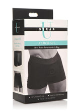 Load image into Gallery viewer, Strap U Armor Mens Boxer Harness with O-Ring - Black - Large/Medium
