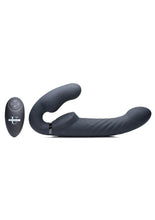 Load image into Gallery viewer, Strap U Ergo-Fit Twist Silicone Inflatable Rechargeable Strapless Strap-On - Black
