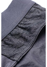 Load image into Gallery viewer, Strap U Lace Envy Black Crotchless Panty Harness - L/XL
