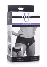 Load image into Gallery viewer, Strap U Lace Envy Black Crotchless Panty Harness - S/M - Black
