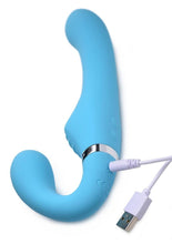 Load image into Gallery viewer, Strap U Mighty Rider 10x Silicone Rechargeable Strapless Strap-On
