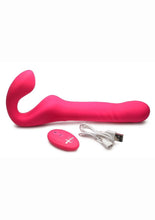 Load image into Gallery viewer, Strap U Mighty-Thrust Thrusting and Vibrating Strapless Strap-On with Remote Control
