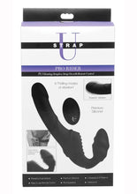 Load image into Gallery viewer, Strap U Pro Rider Rechargeable Silicone Strapless Strap-On with Remote Control - Black
