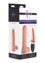 Load image into Gallery viewer, Strap U Real Thrust Thrusting and Vibrating Rechargeable Silicone Dildo - Flesh/Vanilla
