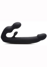 Load image into Gallery viewer, Strap U Tri-Volver Rechargeable Silicone Strapless Strap-On - Black

