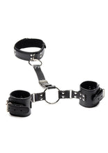 Load image into Gallery viewer, Strict Adjustable Neck to Wrist Restraints - Black
