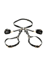Load image into Gallery viewer, Strict Bondage Harness with Bows - Black - Large/Medium
