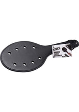 Load image into Gallery viewer, Strict Deluxe Rounded Paddle with Holes - Black

