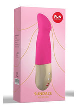 Load image into Gallery viewer, Sundaze Silicone Dual Stimulating Vibrator - Fuschia/Pink
