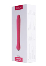 Load image into Gallery viewer, Svakom Anya Silicone Heating Vibrator - Plum/Red/Silver
