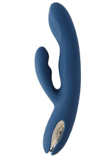 Load image into Gallery viewer, Svakom Aylin Silicone Vibrator - Blue/Silver
