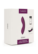 Load image into Gallery viewer, Svakom Edeny Interactive Silicone Clitoral Stimulator - Purple/Violet
