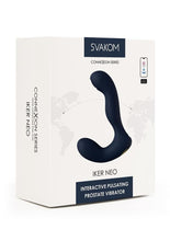 Load image into Gallery viewer, Svakom Iker Neo Rechargeable Silicone App Compatible Prostate Vibrator - Blue/Gold/Navy Blue

