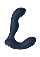 Load image into Gallery viewer, Svakom Iker Neo Rechargeable Silicone App Compatible Prostate Vibrator - Blue/Gold/Navy Blue
