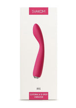Load image into Gallery viewer, Svakom Iris Silicone G-Spot Rechargeable Vibrator - Pink/Plum/Red/Silver
