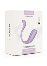Load image into Gallery viewer, Svakom Phoenix Neo 2 Interactive Rechargeable Silicone Bullet Vibrator with Remote Control - Lavender
