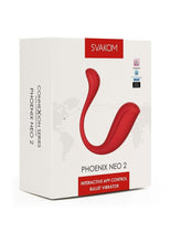 Load image into Gallery viewer, Svakom Phoenix Neo Interactive Rechargeable Silicone Vibrator with Remote Control - Red

