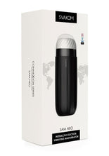 Load image into Gallery viewer, Svakom Sam Neo Silicone Interactive Rechargeable Masturbator - Black/White
