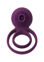Load image into Gallery viewer, Svakom Tammy Silicone Rechargeable Clitoral Stimulator Couple's Ring - Purple
