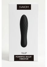 Load image into Gallery viewer, Svakom Tulip Rechargeable Silicone Bullet - Black

