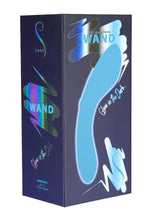 Load image into Gallery viewer, Swan Mini Swan Wand Rechargeable Silicone Glow In The Dark Massager - Blue/Glow In The Dark
