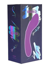 Load image into Gallery viewer, Swan Mini Swan Wand Rechargeable Silicone Glow In The Dark Massager - Glow In The Dark/Purple

