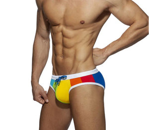 Swimwear with Padded Pouch - Medium (Rainbow)