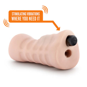 M For Men Ashley Vibrating Masturbator with Bullet - Pussy