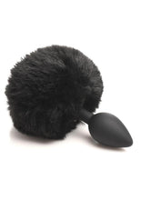 Load image into Gallery viewer, Tailz Fluffy Bunny Tail Silicone Plug - Black
