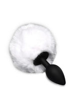 Load image into Gallery viewer, Tailz Fluffy Bunny Tail Silicone Plug - White
