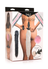 Load image into Gallery viewer, Tailz Vibrating Rechargeable Silicone Anal Plug and 3 Tails with Remote Control - Assorted Colors/Multicolor - Set
