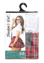 Load image into Gallery viewer, Teacher's Pet Private School Sweetheart Costume - Red/White - One Size - 4 Piece
