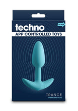 Load image into Gallery viewer, Techno Trance Rechargeable Silicone App Compatible Anal Plug - Blue

