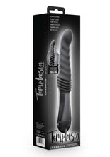 Load image into Gallery viewer, Temptasia Lazarus Rechargeable Silicone Thrusting Dildo - Black
