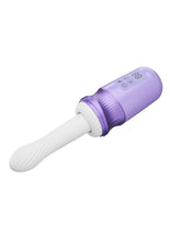 Load image into Gallery viewer, Temptasia Violet Vixen Rechargeable Silicone Thrusting Dildo Vibrator with Mount
