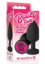 Load image into Gallery viewer, The 9's - Booty Talk Silicone Butt Plug Bad Girl - Black
