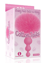 Load image into Gallery viewer, The 9's - Cottontails Silicone Beaded Bunny Tail Butt Plug - Pink
