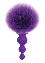 Load image into Gallery viewer, The 9's - Cottontails Silicone Beaded Bunny Tail Butt Plug - Purple
