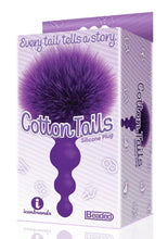 Load image into Gallery viewer, The 9's - Cottontails Silicone Beaded Bunny Tail Butt Plug - Purple
