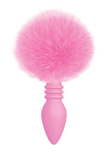 Load image into Gallery viewer, The 9's - Cottontails Silicone Ribbed Bunny Tail Butt Plug - Pink
