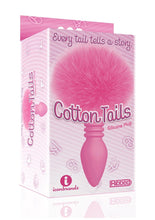 Load image into Gallery viewer, The 9's - Cottontails Silicone Ribbed Bunny Tail Butt Plug - Pink
