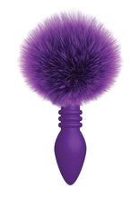 Load image into Gallery viewer, The 9's - Cottontails Silicone Ribbed Bunny Tail Butt Plug - Purple
