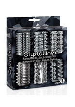 Load image into Gallery viewer, The 9's - Crystalline Cock Sleeves - Clear - 6 Per Pack
