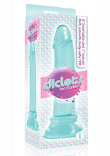 Load image into Gallery viewer, The 9's - Diclets Jelly Dildo - Aqua/Blue - 7in
