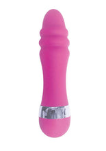 Load image into Gallery viewer, The 9's - Pinkies, Ridgy Silicone Mini Vibrator - Pink - 4.5in
